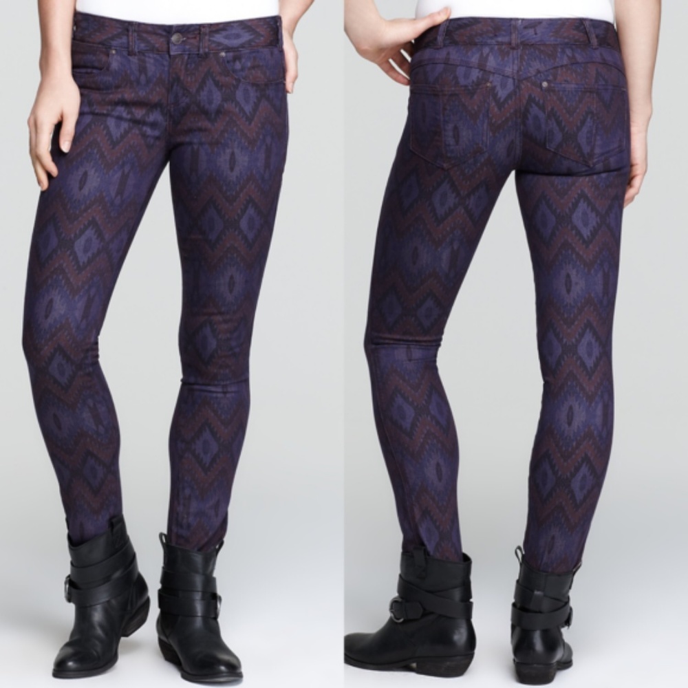 Free People Cyndi High-rise Skinny Jeans In Ikat